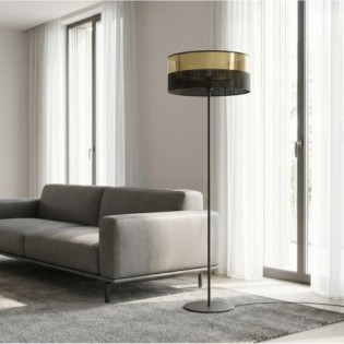 Lampe sur pied Velto Noir+Or
