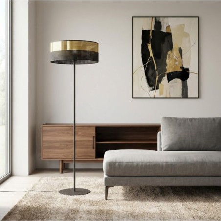 Lampe sur pied Velto Noir+Or