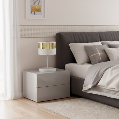 Lampe de table Velto Blanc+Or