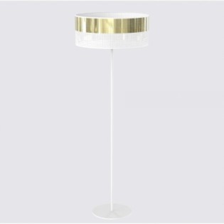 Lampe sur pied Velto Blanc+Or