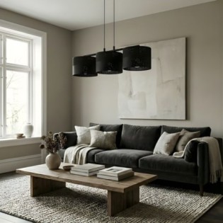 Suspension Lomis Noir (3...