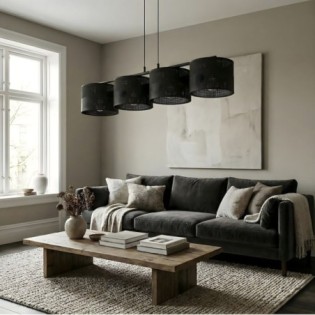 Suspension Lomis Noir (4...