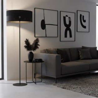 Lampe sur pied Lomis Noir