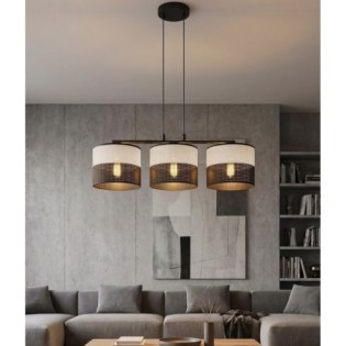 Suspension Lomis Gris (3 lumières)
