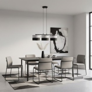 Suspension Lomis Gris (3 lumières)