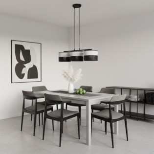 Suspension Lomis Gris (3 lumières)