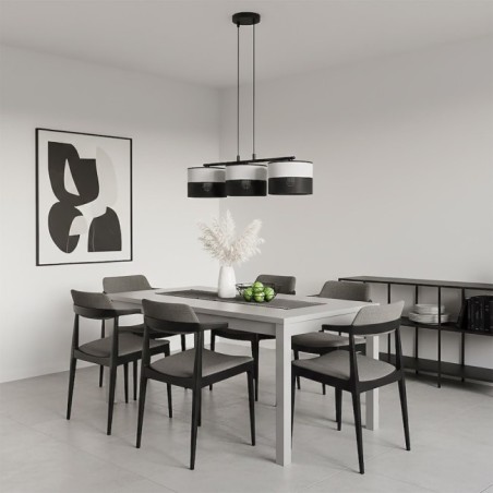 Suspension Lomis Gris (3 lumières)