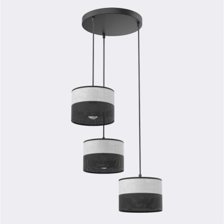 Suspension Lomis II Gris (3 lumières)