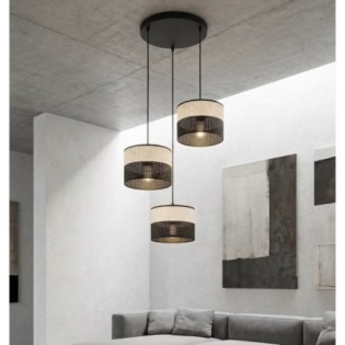 Suspension Lomis II Gris (3 lumières)