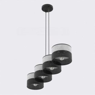 Suspension Lomis Gris (4 lumières)