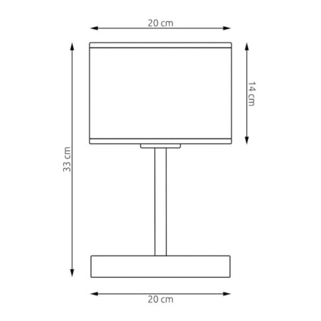 Lampe de table Lomis Gris
