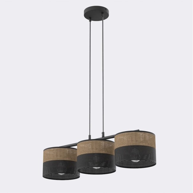 Suspension Lomis Marron (3 lumières)