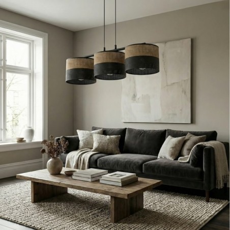 Suspension Lomis Marron (3 lumières)