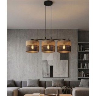 Suspension Lomis Marron (3 lumières)