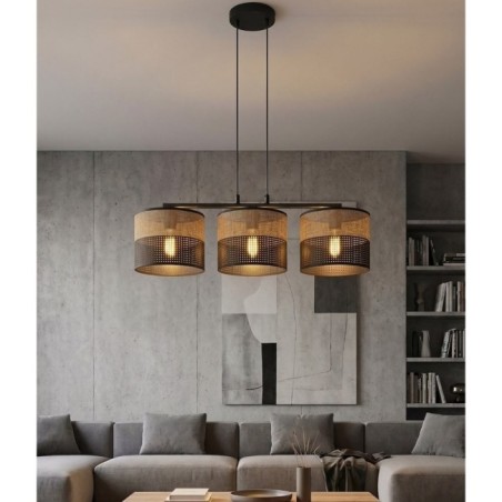 Suspension Lomis Marron (3 lumières)