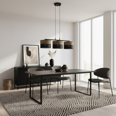 Suspension Lomis Marron (3 lumières)