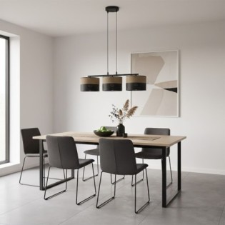 Suspension Lomis Marron (3 lumières)