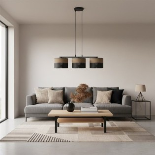 Suspension Lomis Marron (3 lumières)