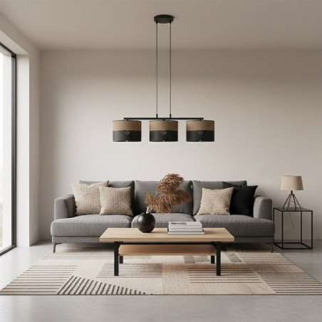 Suspension Lomis Marron (3 lumières)