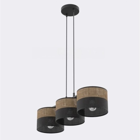 Suspension Lomis Marron (3 lumières)