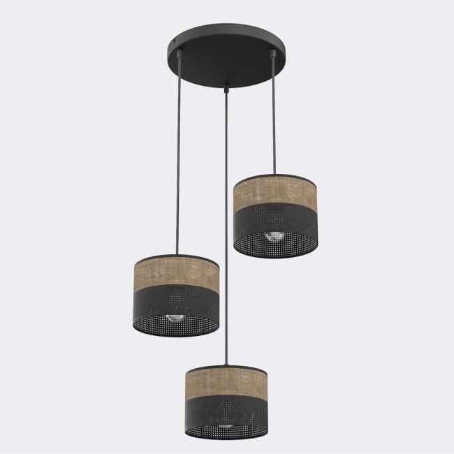 Suspension Lomis II Marron (3 lumières)