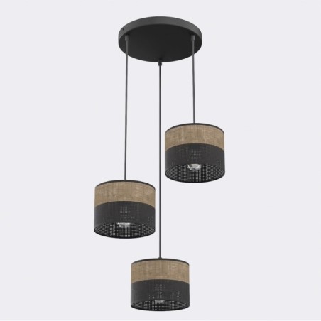 Suspension Lomis II Marron (3 lumières)
