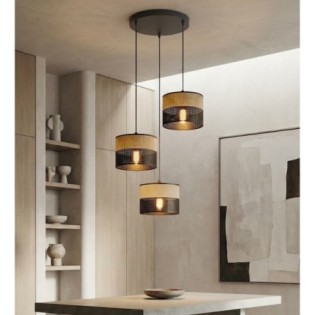 Suspension Lomis II Marron (3 lumières)