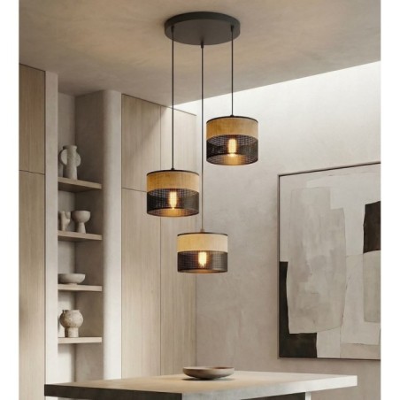 Suspension Lomis II Marron (3 lumières)