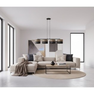 Suspension Lomis Marron (4 lumières)