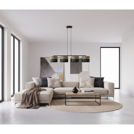 Suspension Lomis Marron (4 lumières)