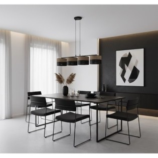 Suspension Lomis Marron (4 lumières)