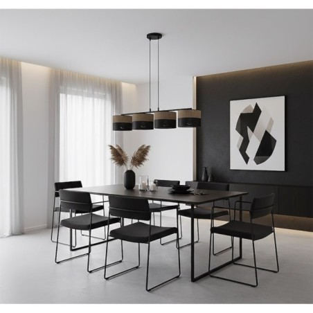 Suspension Lomis Marron (4 lumières)