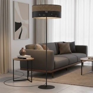 Lampe sur pied Lomis Marron