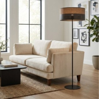 Lampe sur pied Lomis Marron