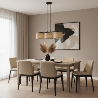 Suspension Nar Ratán (3 lumières)