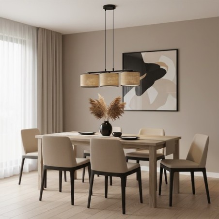 Suspension Nar Ratán (3 lumières)