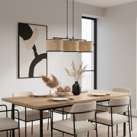 Suspension Nar Ratán (3 lumières)