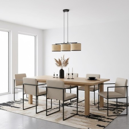 Suspension Nar Ratán (3 lumières)