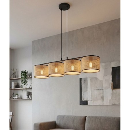 Suspension Nar Ratán (4 lumières)