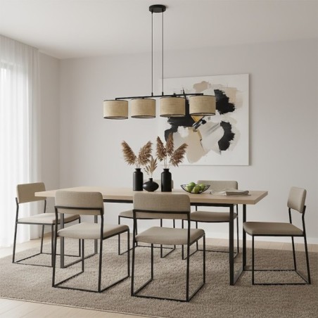 Suspension Nar Ratán (4 lumières)