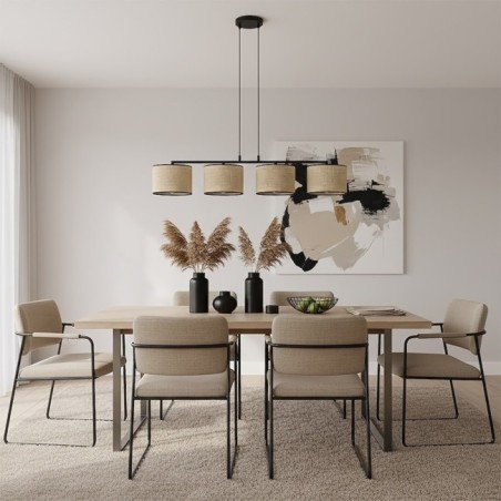 Suspension Nar Ratán (4 lumières)