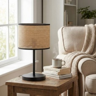 Lampe de table Nar Rattan -...