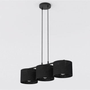 Suspension Nar Noir (3 lumières)