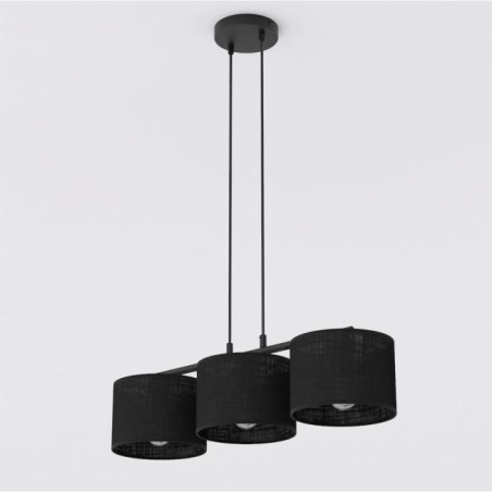 Suspension Nar Noir (3 lumières)