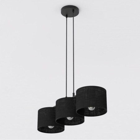 Suspension Nar Noir (3 lumières)