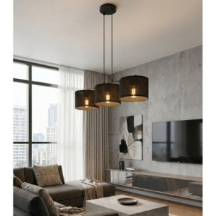 Suspension Nar Noir (3 lumières)