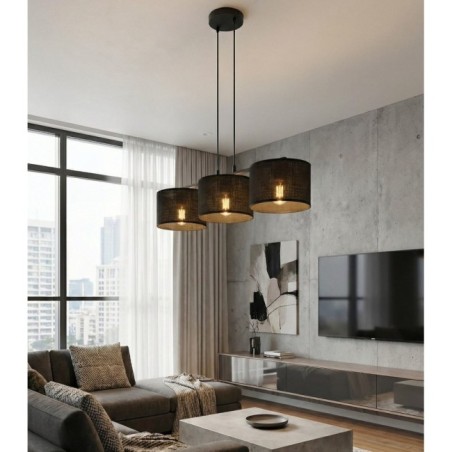 Suspension Nar Noir (3 lumières)