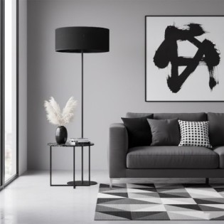 Lampe sur pied Nar Noir
