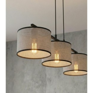 Suspension Nar Gris (3 lumières)