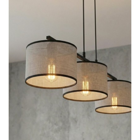 Suspension Nar Gris (3 lumières)